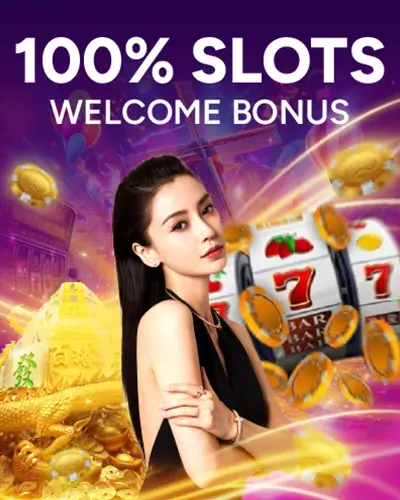 100% Slots welcome bonus