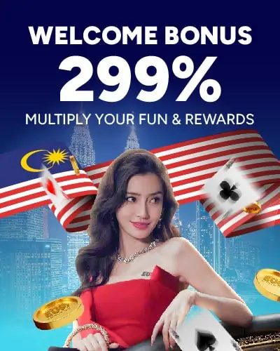 299% Slots welcome bonus
