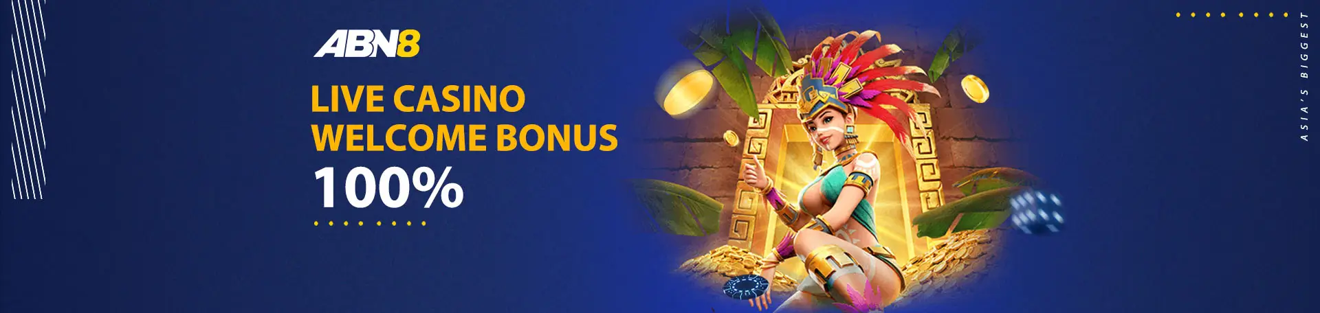 LIVE CASINO WELCOME BONUS 100%