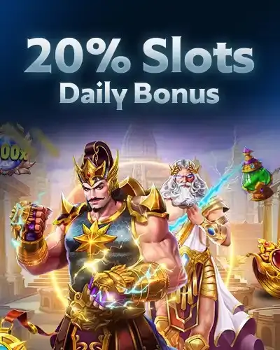 20% Slots daily bonus